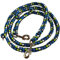 Activity4Dogs Geflochtene Hundeleine für größere und große Hunde | 2m lang | 3-Fach verstellbare Führleine | Durchmesser 15mm | apfelgrün-wasserblau-Marineblau-weiß | Made in Germany