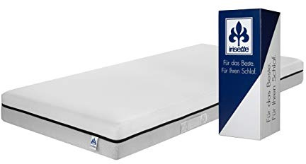 Irisette Smart 2 i 1 Duo 7-zons fjädermadrass, Duo hårdhet 3 och 4 – enkel att använda, 140 x 200 cm, Öko-Tex certifierad, tillverkad enligt tysk kvalitetsstandard