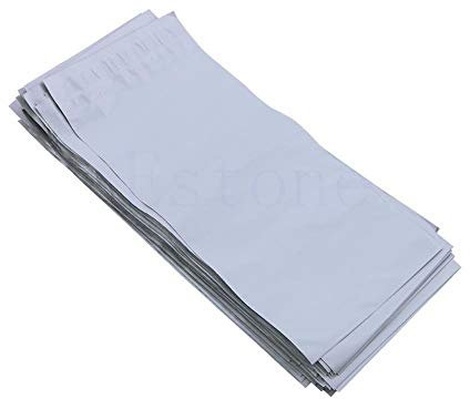 LSYHHXC Plastik Versandbeutel Hellgraue kurierbeutel 100 stücke selbstversieger mailbag Kunststoff Poly mailing umhüllung wasserdicht Postal versandbeutel kurierumschlag 52 (Color : 13and30cm)