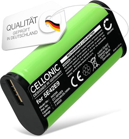 CELLONIC, Battery for Home technology, compatible with Ring Alarm Home Base Pro Station, 5E42E9 (7.4V, 3400mAh)