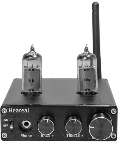 XDTKJDZ Tube Amplifier Home Audio, Home Audio Desktop Stereo Vacuum, Freely Adjust The Bass & Treble, Mini Hi-Fi Integrated Power Amp, for Audiophile Music, Home Theater & Gaming