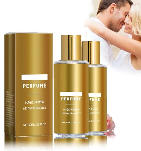 Parfum Pheromone pour Homme, Parfum au Pheromone pour Homme, Eau deParfum Dorées Man, Cadeaux pour Man, Fraîcheur longue durée (2P)