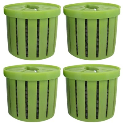 Supporto per piante da acquario – Supporto per pothos in acquario – 4 pezzi – Cesto stabile – Vaso angolare per decorazione paesaggistica – Mensola finestra giardino parete