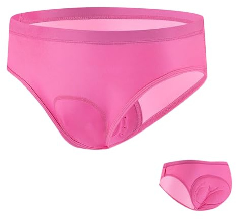 Pantalones de ciclismo para mujer, con acolchado de silicona 3D, ligeros, de secado rápido, ropa interior para hombre