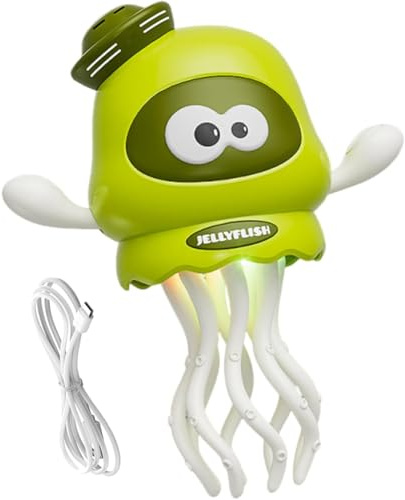 Dancing Octopus Toy for Kids, Electric Dancing Squid Toy con musica/luci/batteria ricaricabile, robot wiggling interattivo per la festa di compleanno per ragazzi per ragazzi green