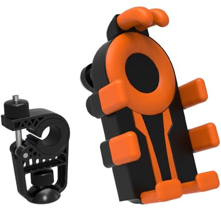 Heavy Type Bicycles Mobile Device Mount Silicones Ergonomic Bike Phone Holder For Motorcycle Scooters Handlebars Regulable Bike Phone Mount