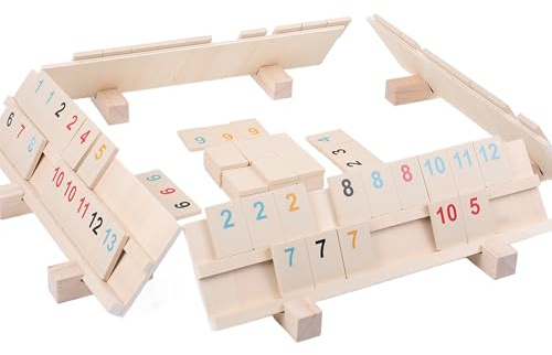 Hunmor Okey Spiel, Rummikub Holz, Okay Spiel, Rummy Cup, Wooden Rummy Set
