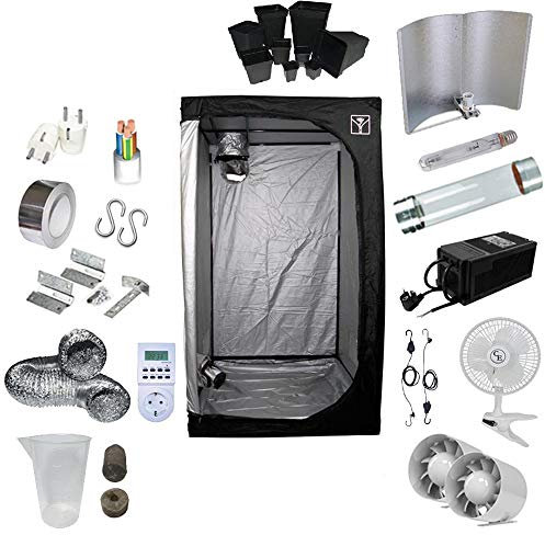 Supacrop Kit de Cultivo Interior 600W SHP Cooltube - Armario 120x120x200 - Balastro ETI 2