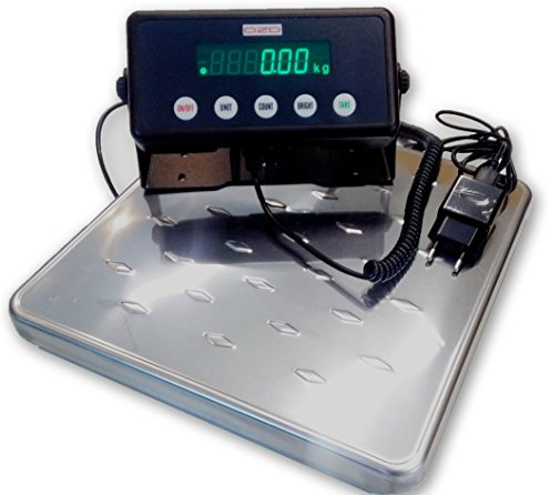 DZD DJ-SA100kg/200 kg paketvåg Bluetooth-plattformsvågar LED, 27 cm x 27 cm