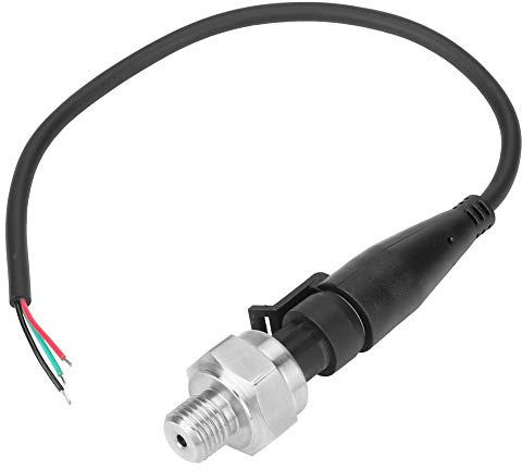 Fdit Pressure Transducer Sensor, Stainless Steel, G1/4 inch, 1% FS, Analog Output for Water, Gas, Oil Detection (0-80PSI)