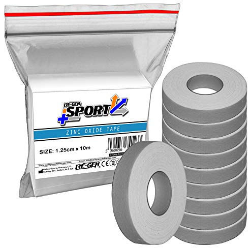 10 delar påfyllning – RE-GEN Sport hand knogräge boxning fingertejp 1,25 cm x 10 m