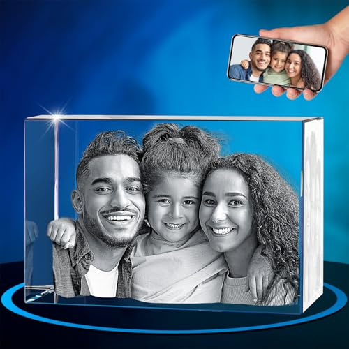 ArtPix 3D-Kristallfoto, Muttertagsgeschenke für Frauen, Sie, Ehefrau, Männer, Mutter, Ehemann, tolles personalisiertes, individuelles Geschenk mit Ihrem eigenen Foto