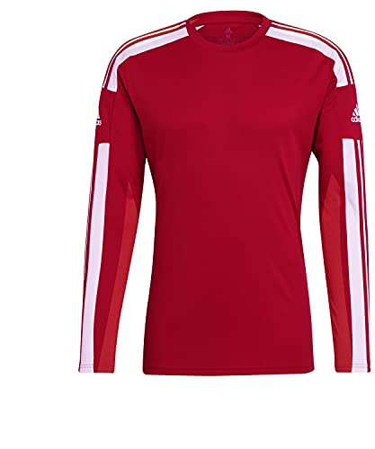 Adidas Herren Squadra 21 Long Sleeve Jersey, Team Power Red/White, M