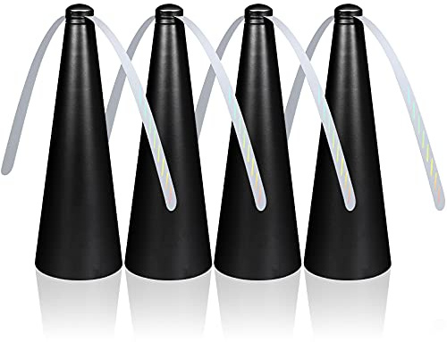 Haishell Lot de 4 ventilateurs répulsifs anti-mouches pour tables et insectes - Pour extérieur et intérieur