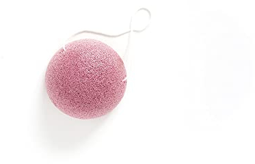 Alma Secret Spugna per la pulizia del viso e del corpo Pink Konjac. 100% naturale con fibra di radice di Konjac Tutti i tipi di pelle. Cosmetica naturale biodegradabile