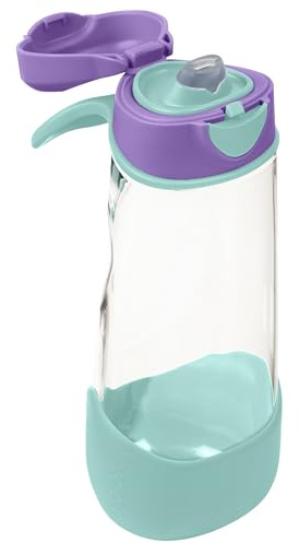 b.box Botella de Agua Deportiva | Botella de Agua para Niños de Fácil Agarre y Tapa Antifugas | Botella Infantil de Diseño Moderno | Inclinar y Sorber| 600 ml