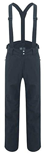 Dare 2b Mens Recycled Waterproof Ski Pants | Breathable Trouser Bottoms with ARED Technology | Adjustable Braces, Snow Gaitors and Zip Gusset Black