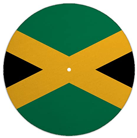 Next Ferry Slipmat - Jamaica Reggae - Filz Plattenspieler Matte 30 cm (12 Zoll) - DJ Plattentellerauflage 2,5 mm für Plattenspieler & Turntables - bedruckt in Deutschland