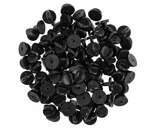 100Stück Butterfly Pin Back Anstecker Verschluss Gummi Tie Tack Pin Backing Schmetterling Clutch Für Anstecknadeln Schmuckherstellung Hüte Abzeichen Uniform Diy Schmuckherstellung Basteln