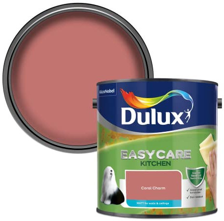 Dulux Easycare Kitchen Matt Emulsion Paint - Coral Charm - 2.5L