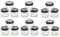 mille idee 120 Barattoli barattolo vetro monodose 40 ml tappo nero 4 cm x H 5cm per bomboniere miele