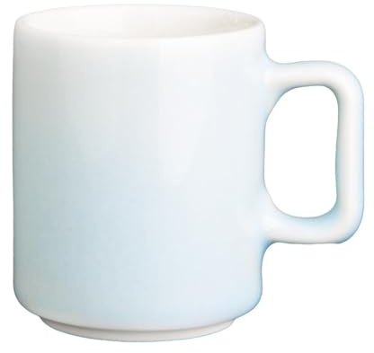 Olympia Fondant Porcelain Cups 100ml Dishwasher Safe (Pack of 6), Aqua | Stackable cup design saves storage space in busy commercial venues, with a durable glaze to resist cutlery marking.