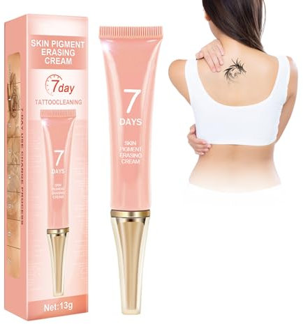 Crema Per La Rimozione Del Tatuaggio, 13g Tattoo Removal Cream Per Tatuaggio Della Pelle Pulizia Del Tatuaggio Rimozione Di Tatuaggi Colorati E Neri, La Rimozione Sicura, Veloce Ed Efficace(R)