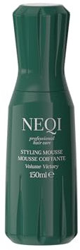 NEQI - Volume Victory Styling Mousse - Mousse volumizzante leggera con protezione termica - Per capelli fini & sottili - Idratante - Volume duraturo senza appesantire - 150 ml