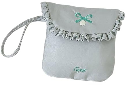 Elegante tasca organizer per assorbenti igienici, con grande capacità, per donne e ragazze, contenitore essenziale da viaggio per articoli da toeletta da donna, Blu, Taglia unica