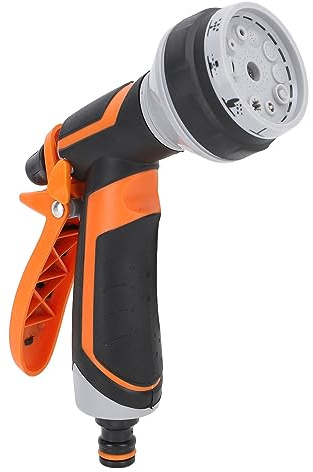 Haofy Boquilla de Manguera de Jardín, 10 Modos de Pulverización con Empuñadura de Goma Ergonómica, Pulverizador de Agua de Alta Presión para Césped Exterior, Lavado de Coches, Limpieza de Mascotas
