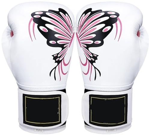Guanto da boxe Guantoni da boxe donna, professionali for adulti, for Muay Thai, rosa, pratici, for allenamento con sacco di sabbia Sanda, spessi(Pink,6oz)