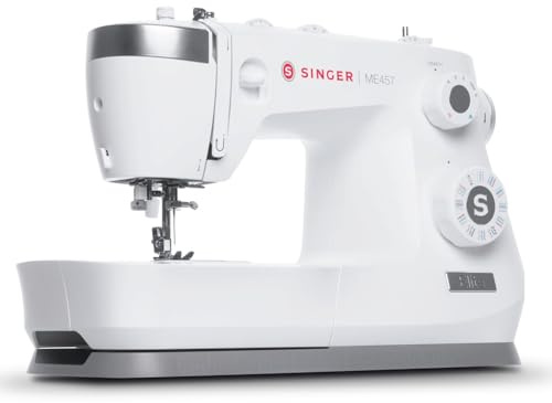 Singer Elite ME457 | 32 Stiche, 110 Stichapplikationen, Integrierter Nadeleinfädler, LED-Beleuchtung, Vollmetallrahmen