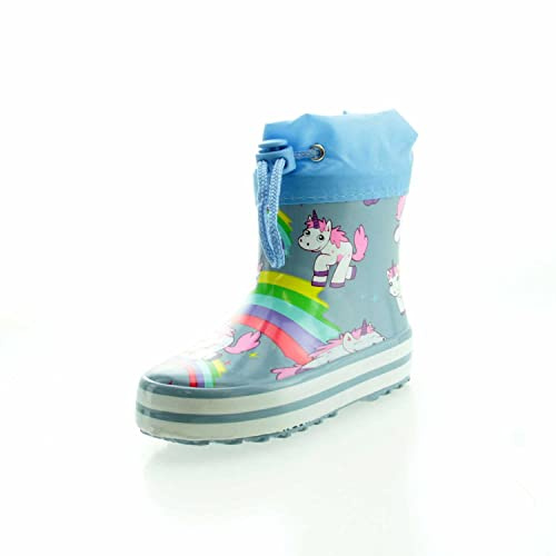 Beck M dchen Rainbow Gummistiefel, Blau, 28 EU