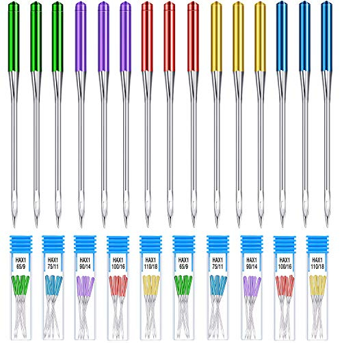WILLBOND 30 pcs Sewing Machine Needles Universal Regular Point Needles for Home Compatible with Singer, Brother and Old Sewing Machine
