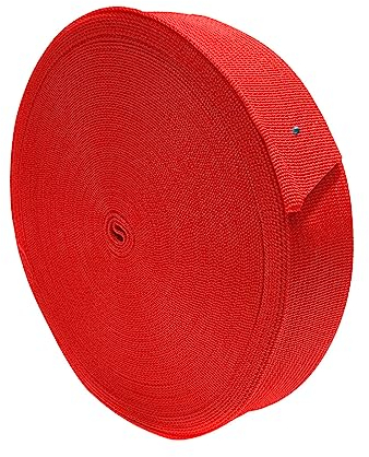 JYC CREATIVE 25 Meter Rucksackband, 16 Farben, 5 Größen, Polypropylen-Gurt, Kraft, Auto, Camping, Basteln, (32 mm, 148)