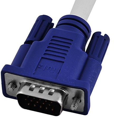 Ruilogod PC Laptop Monitor VGA Macho al macho M/M 15 PIN Cable de extensión Cable de cable de 5m 16 pies