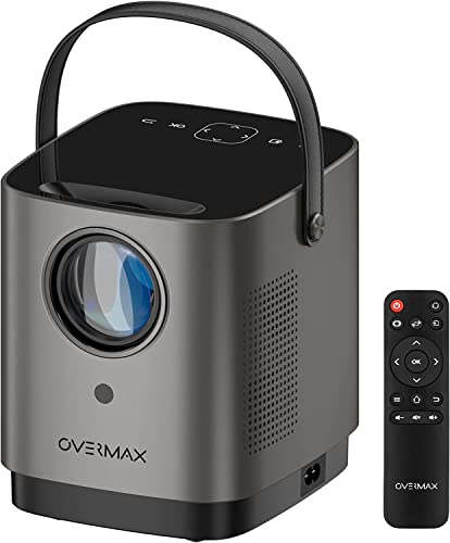 OVERMAX MULTIPIC 3.6 Videoproiettore, Proiettore portatile fino a 150 Home cinema HD 720p, 3500 Lumen WiFi, Controllo via touchpad, Formato:16:9 4:3, 2x Altoparlante stereo HDMI USB AV AUDIO OUT IR