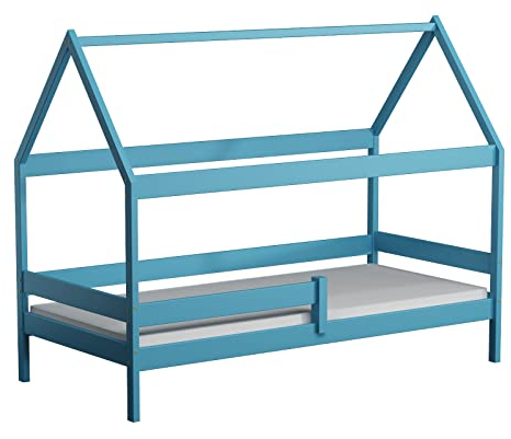 Générique Jules Hüttenbett aus Kiefernholz, 200 x 90 cm, mit 1 großer Schublade, Farbe: Blau