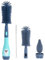 Vicloon Baby Bottle Brush, 3 in 1 Bottle and Teat Cleaning Brush, Silicone Bottle Cleaner Brush for Cleaning Water Bottles Baby Bottles Glass Cup Thermoses, Blue