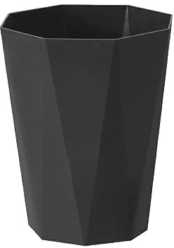 rongweiwang Corbeille à Papier à séchage Pratique et élégante - Poubelle Domestique en Plastique Durable Propre et Bien rangée, Noir, L