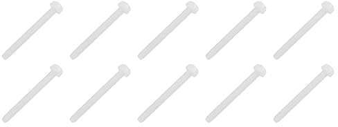 QUARKZMAN M3 x 30mm Nylon Maschinenschraube x 50 Stück Phillips Kreuzschlitz Rundkopf Metrisches Gewinde Schraubenmutter für Elektronik, Kommunikation, [Weiß]