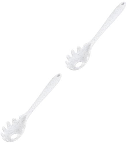 Didiseaon 2piezas Cucharón De Silicona Para Pasta Utensilio Práctico Para Espagueti y Fideos Diseño Ergonómico y Multiusos Para Cocina Para Servir y Repostar Noodles