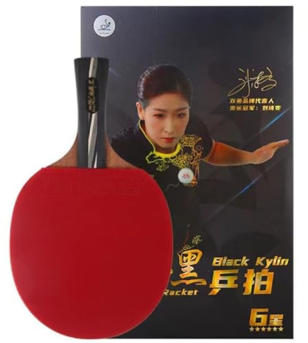 JITEM Palas Ping Pong Paleta de Ping Pong de Alto Rendimiento: Base de Madera Pura de 7 Capas, Paleta de Tenis de Mesa Profesional, Adecuada para competiciones y Entrenamiento Profesionales(Color:A)