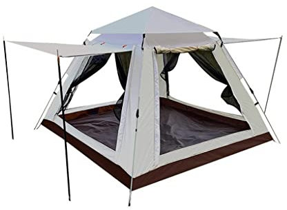 CRBUDY Automatisches Strandzelt für den Außenbereich, tragbares Doppeldeck-Zelt, Campingzelt, Rucksack, Sonnenschutz, Zelt zum Wandern (D 240 x 240 x 154 cm)