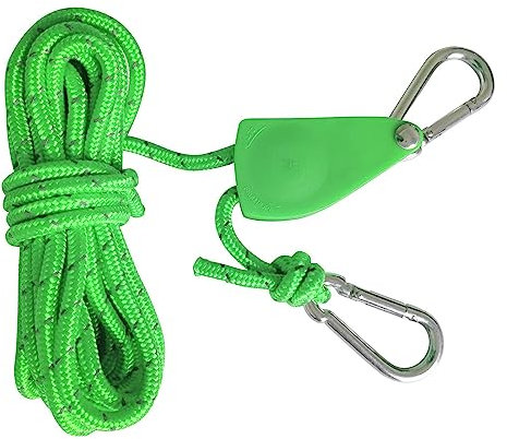 Chaies Aufhänger, 4mm/6mm Reflektierend Abspannseile Seil, 5M Leichte Abspannleine Zeltschnur Mit Spanner Einsteller, Einstellbare Seil Ratsche Rope Für Im Freien Zelt Zeltplane Camping