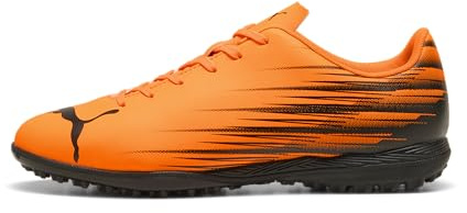 Puma Men's ATTACANTO Turf Trainer Soccer Cleat, Heat Fire-Puma Black, 12
