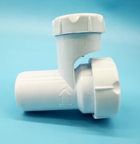 Valvula de Aireacion | Elimina Malos Olores de Baños y Cocinas | Valvula de Aireacion para Sifones (11/4 Tubo 32mm (Blanca))