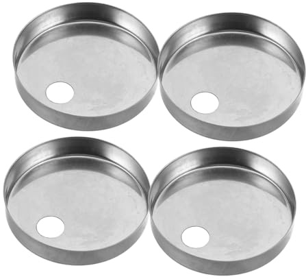 FOYTOKI Decorative Toilet Bolt Covers Stainless Steel 2 Pairs Replacement Screw Caps for Toilet Seats for Home, Hotel and Public Restrooms