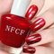 Pearl Red Nail Polish - Bright Red Nail Varnish - Long Lasting Shimmer Nail Polish - Air Quick Dry Pearl Nail polish - High Gloss Wine Nail Art Polish For Women DIY