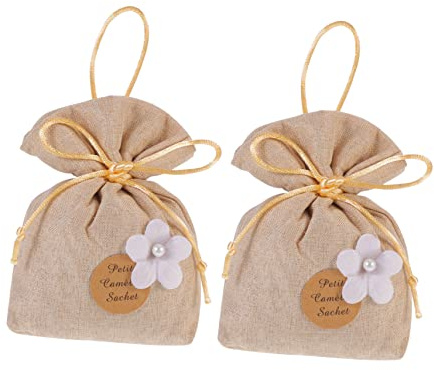 Alipis 2 Pz borsa per aromaterapia uffizi borse wardrobe cassettini sacchetti per valigia sacchetti aromatici rinfrescanti per l'aria bustine profumate pacchetti di fragranze cotone Brown